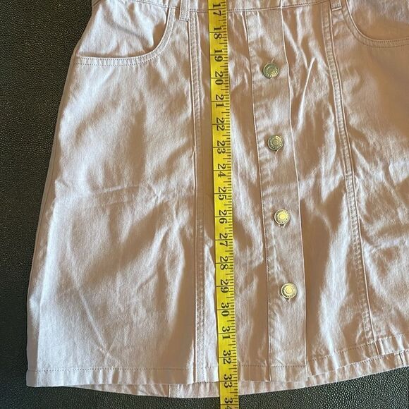 Signature 8 blush pink denim style dress with open back size Small - Picture 7 of 9